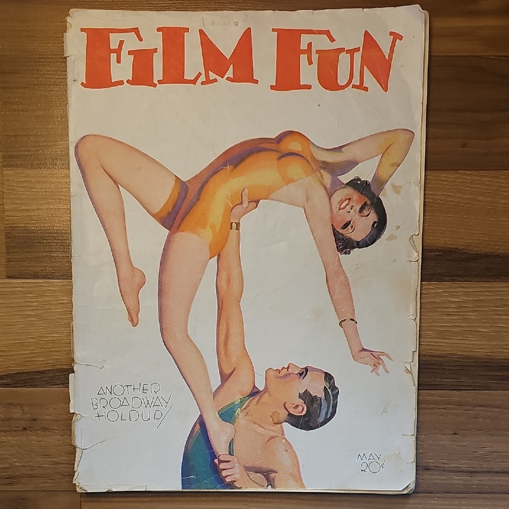 Vintage 1943 Film Fun Magazine, Pin-Up Style Cover